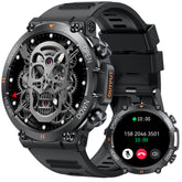 EIGIIS Military Smart Watch for Men Answer Make Calls Message Notification 1.39" HD Full Touch Smartwatch Fitness Tracker Watch Heart Rate Monitor Sleep Monitor Step Counter Sports Watch for iPhone Android
